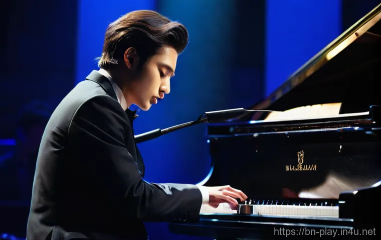 연주가 시험 기출문제 분석 및 활용 - **Prompt:** A young, determined female music student, dressed in a comfortable yet modest long-sleev...