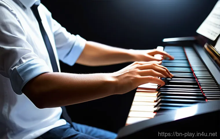 연주가가 이론 시험 준비 중 사용하는 앱 - **Prompt 2: Music Theory On-the-Go in an Urban Setting**
    "A medium shot of a young adult, late t...