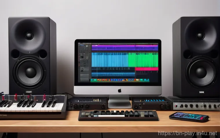 연주가가 꼭 알아야 할 음악 장비 - Prompt 1: Cozy Home Recording Studio**