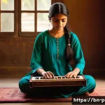 연주가 업무 기록 노트 활용법 - **Prompt 1: Dedicated Practice and Self-Improvement**
    A young female musician in her early 20s, ...
